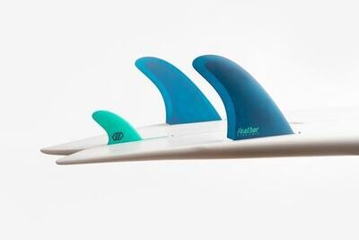 A.I. BLUE TWIN FIN 2+1. SINGLE TAB