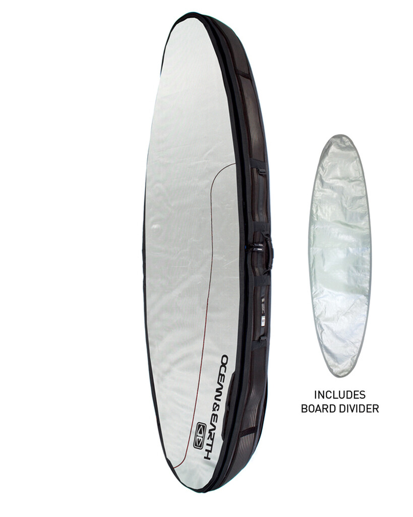 Double Compact Shortboard Board Cover, Color: Silver, Size: 6´0