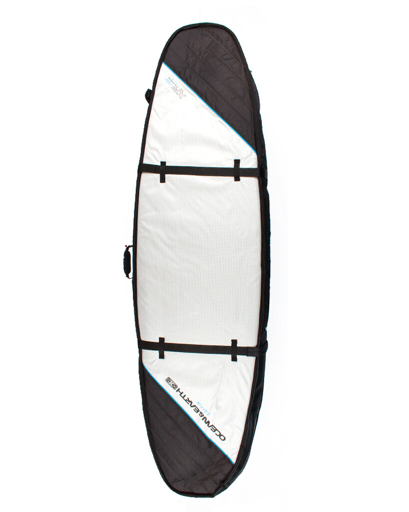 Double Coffin Shortboard Board Cover, Size: 6´0, Color: Silver