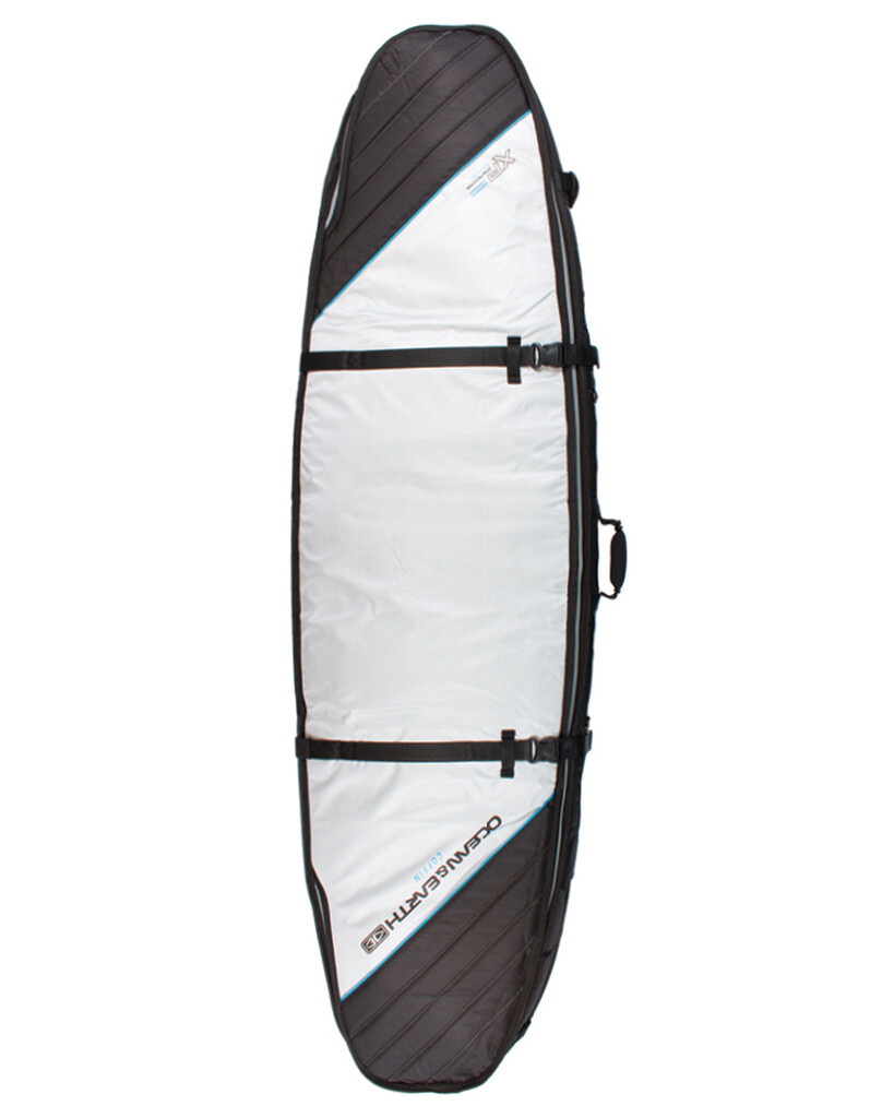 Triple Coffin Shortboard Board Cover, Size: 6´0, Color: Silver