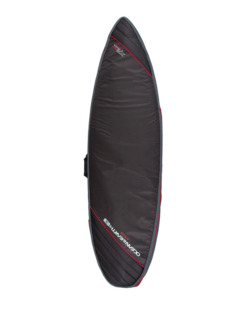 Aircon Shortboard Board Cover, Size: 5´8, Color: Black / Red