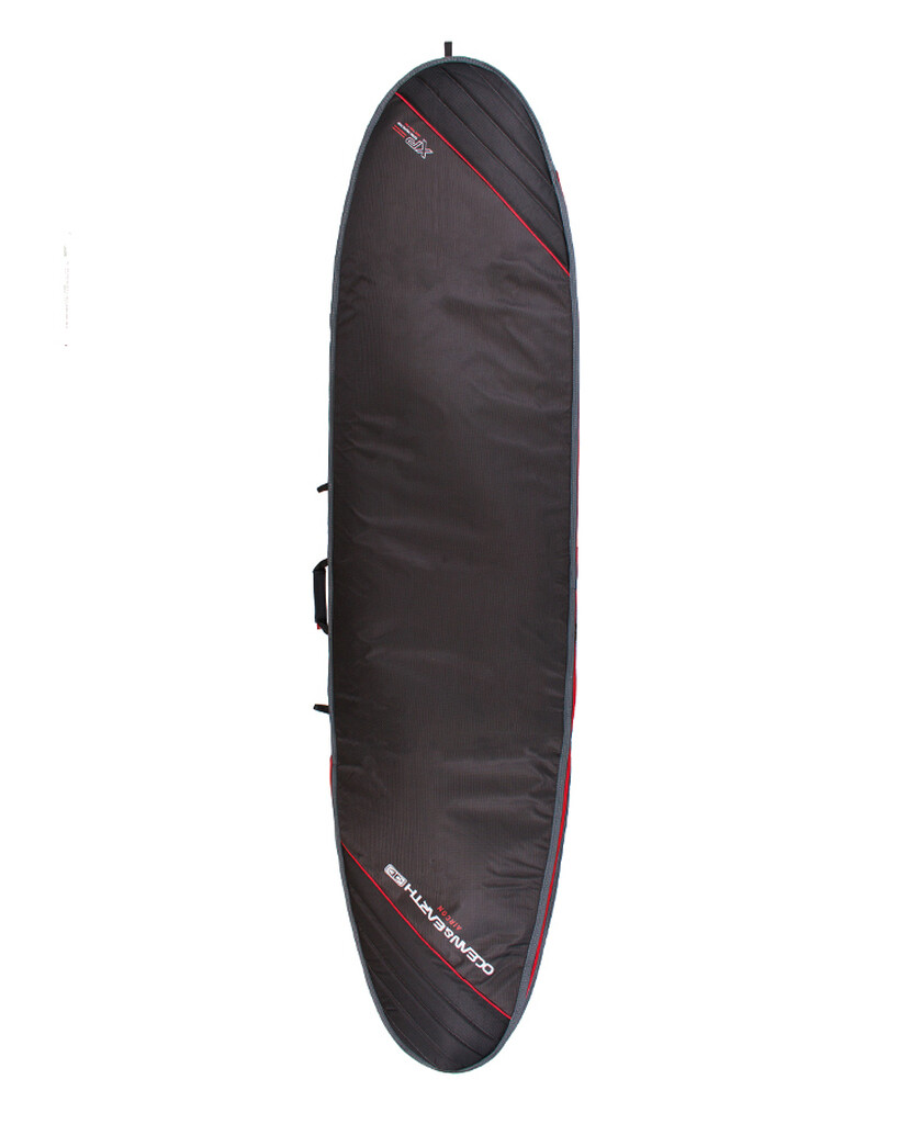 Aircon Longboard Board Cover, Size: 7´0, Color: Black / Red