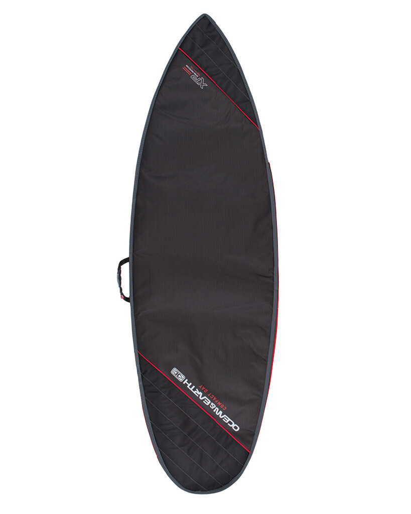 Compact Day Shortboard Cover, Size: 5´8, Color: Black / Red