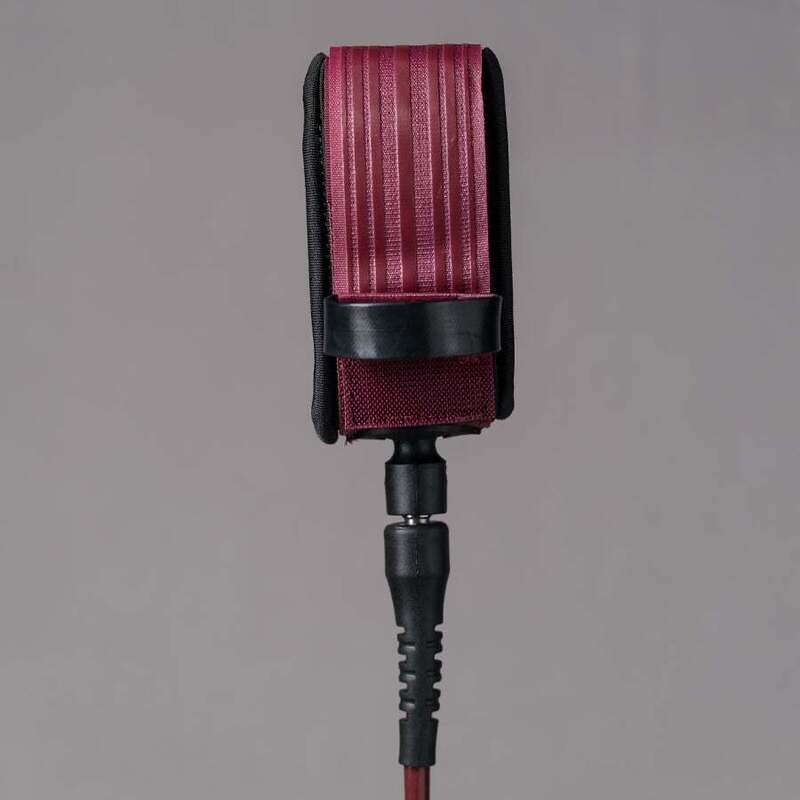 6” 5mm Leash Burgundy