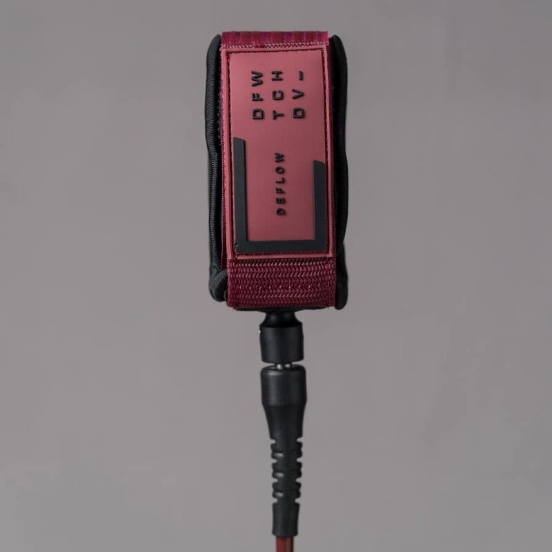 6” 5mm Leash Burgundy