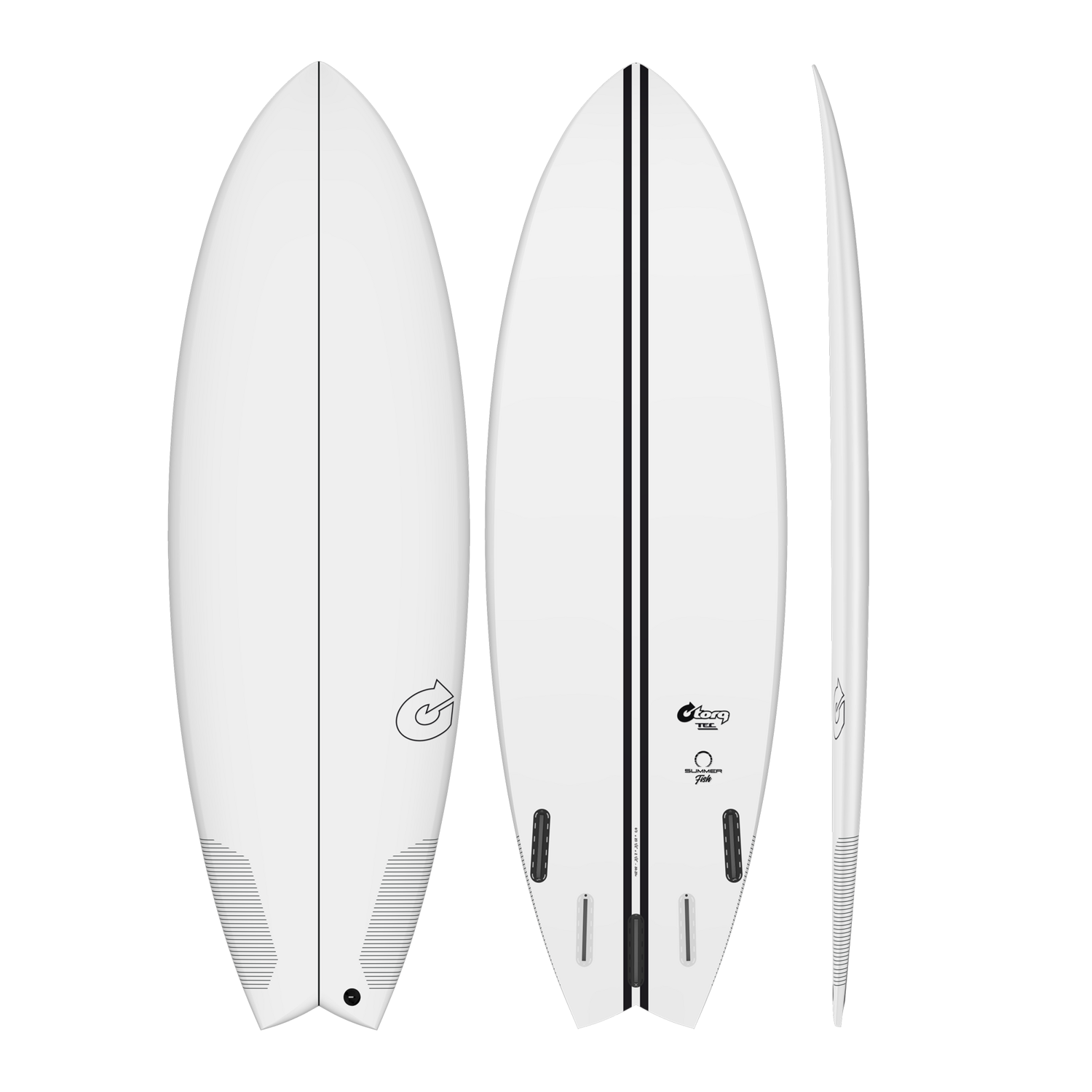 SUMMER FISH, Tamanho: 5’6 x 20 3/4” x 2 3/8”	- 31 ltr, Cor: Tec White