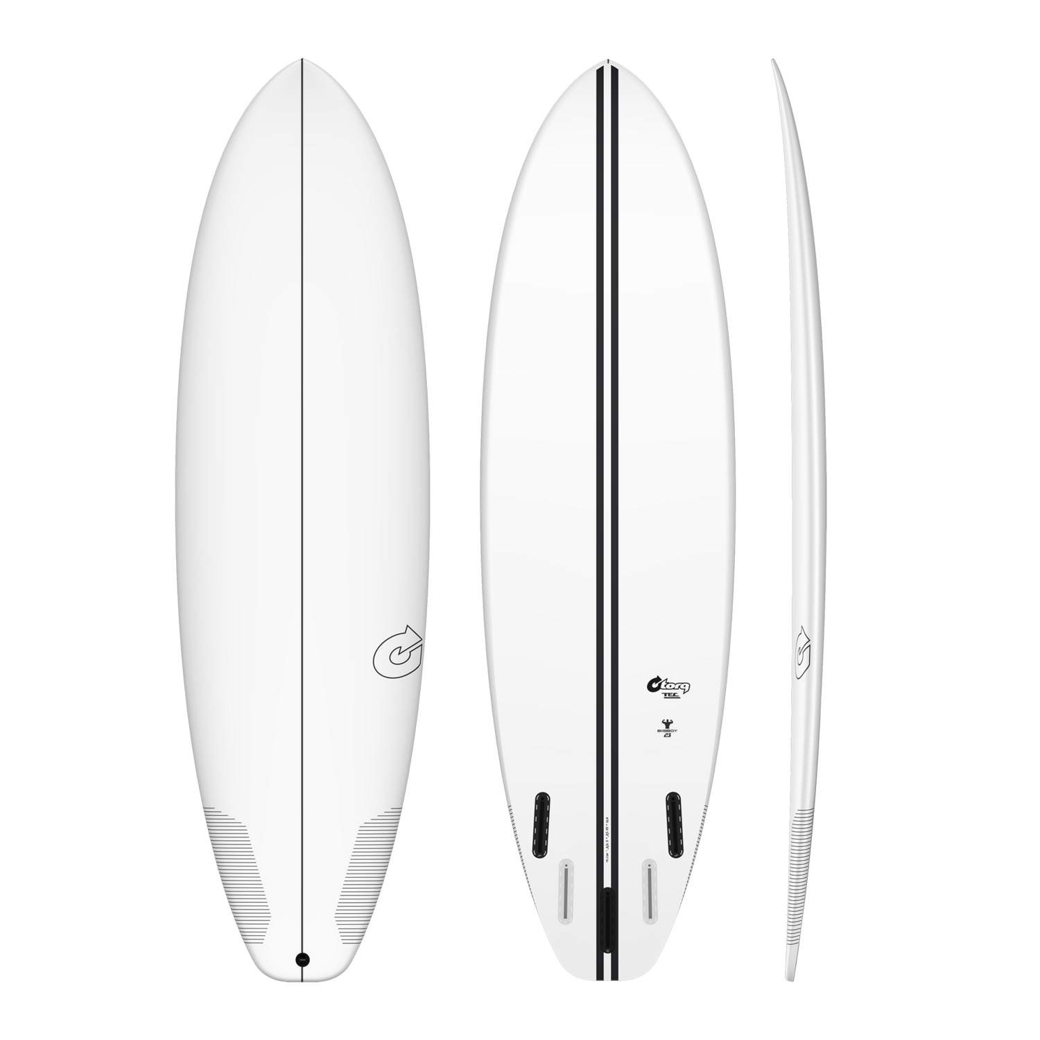 BIGBOY 23, Tamanho: 6’6 x 21 3/4” x 2 3/4” - 43.5 ltr, Cor: Tec White