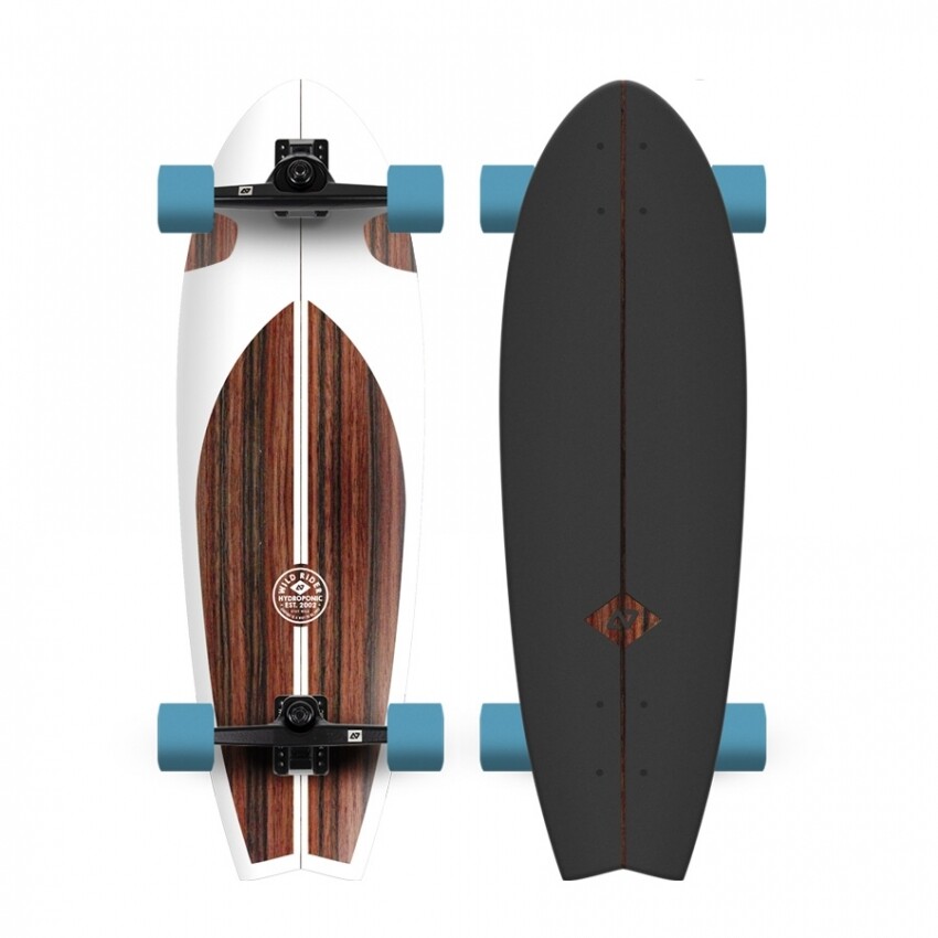 SURFSKATE FISH 31,5&#39;&#39; CLASSIC 2.0 WHITE /BROWN