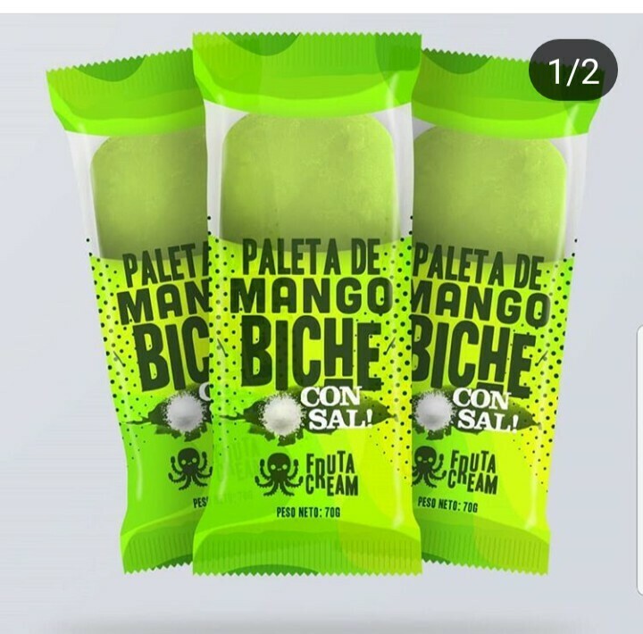 Paleta de mango biche