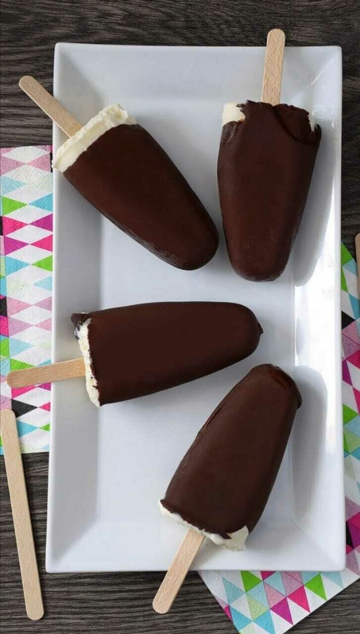 Helado de chocolate