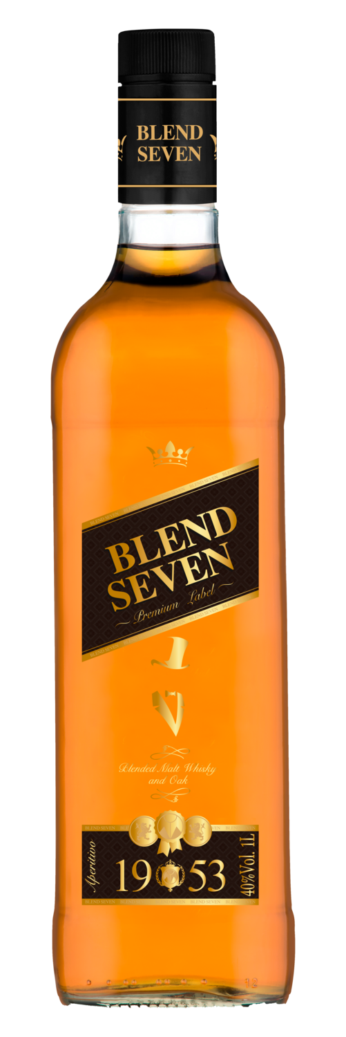 BLEND SEVEN BLACK LABEL WHISKEY 12*1L