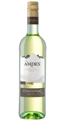 Andes White Chardonnay Chile Dry 750 ML