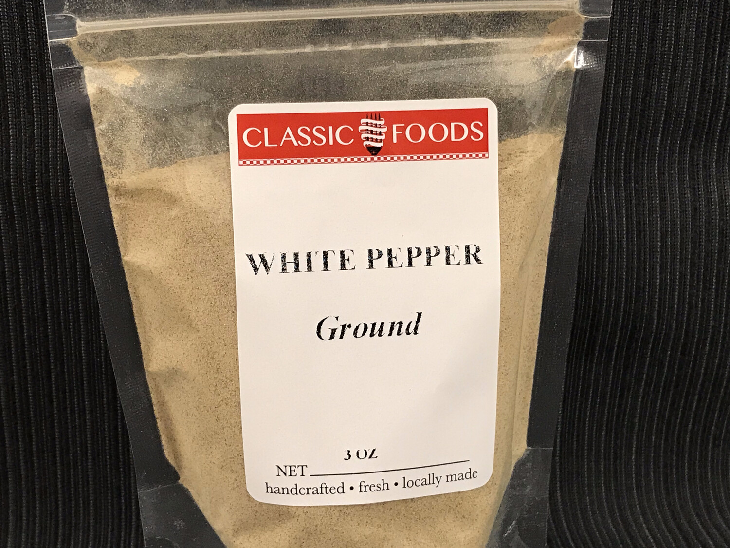 WHITE PEPPER - GROUND  3 oz