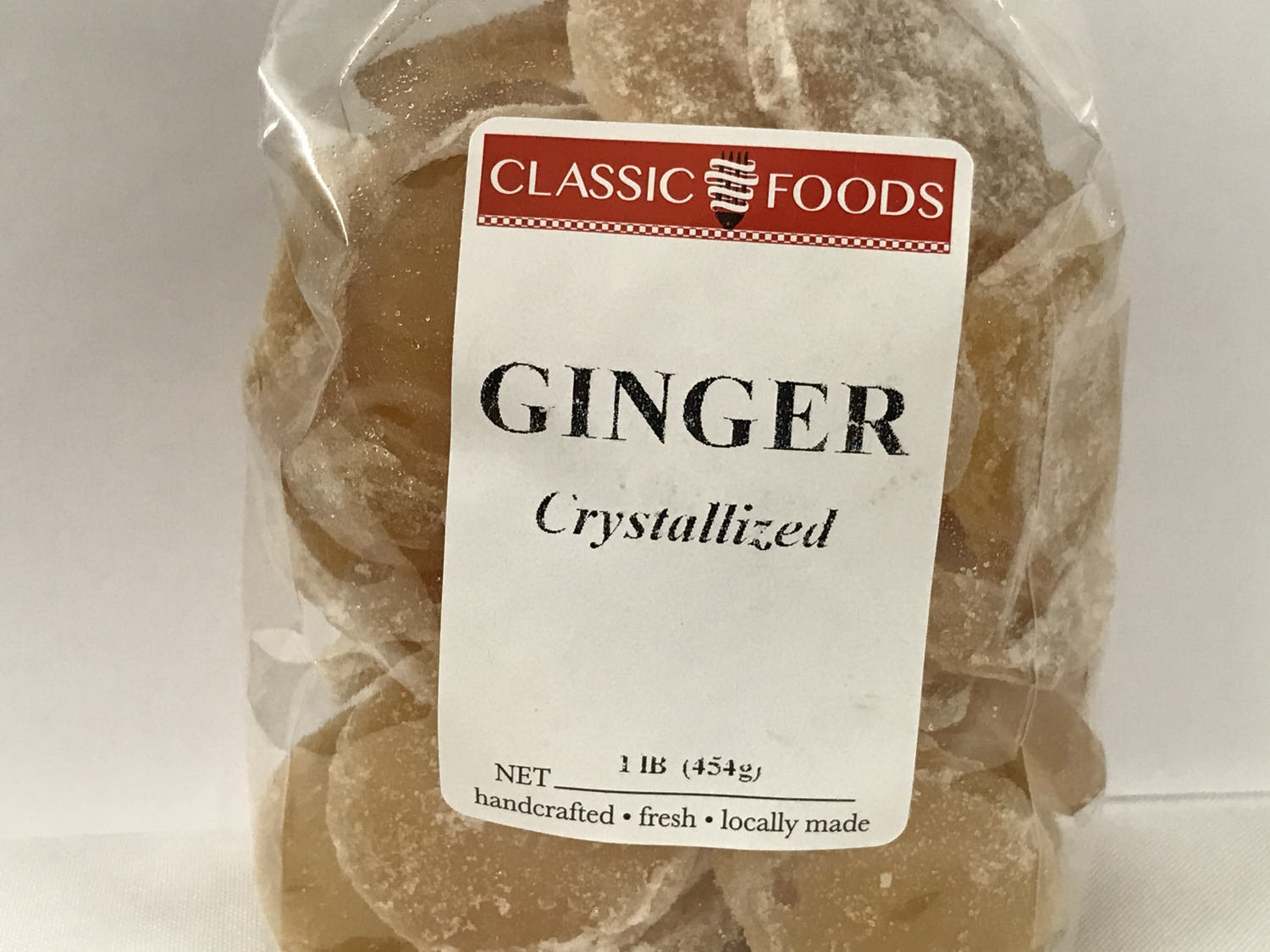 GINGER - CRYSTALLIZED  1 LB
