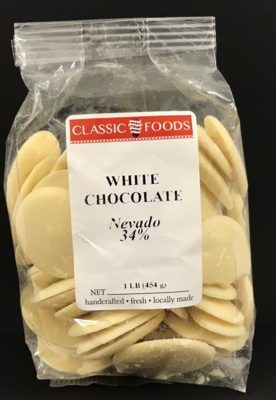 WHITE CHOCOLATE 34% (1 LB)