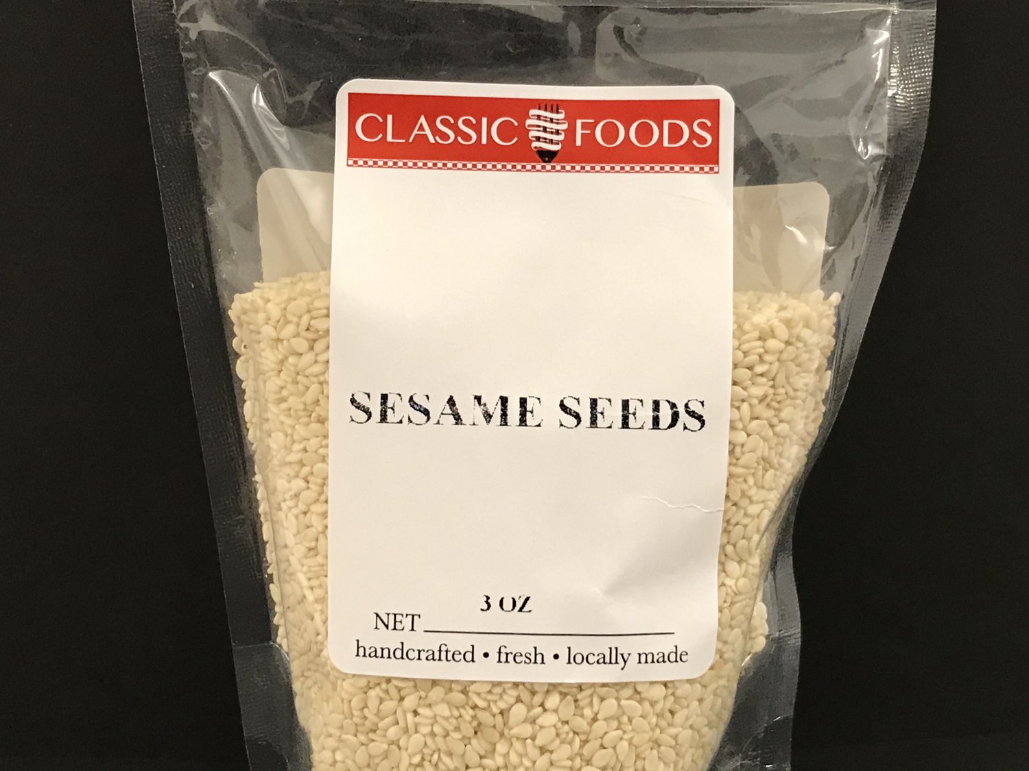 SESAME SEEDS - WHITE  3  oz