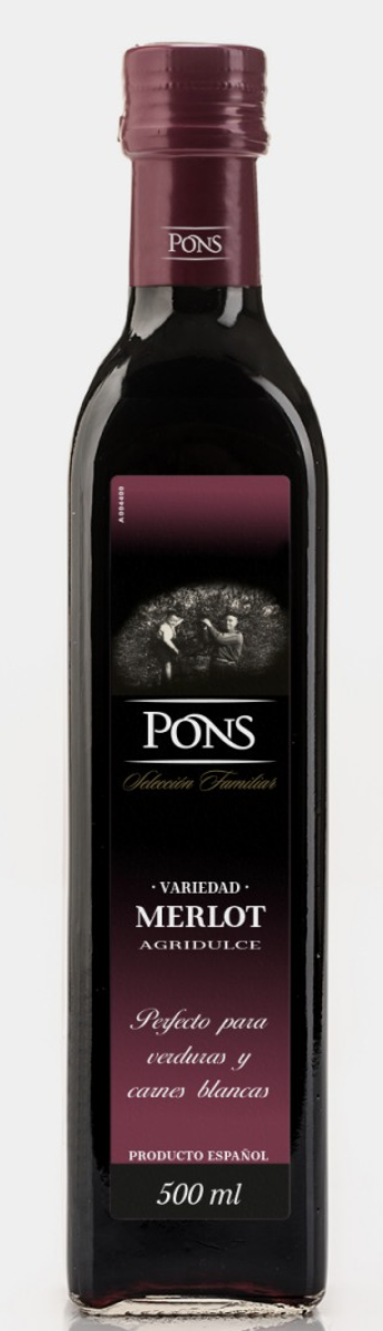 MERLOT VINEGAR    500 ml PONS