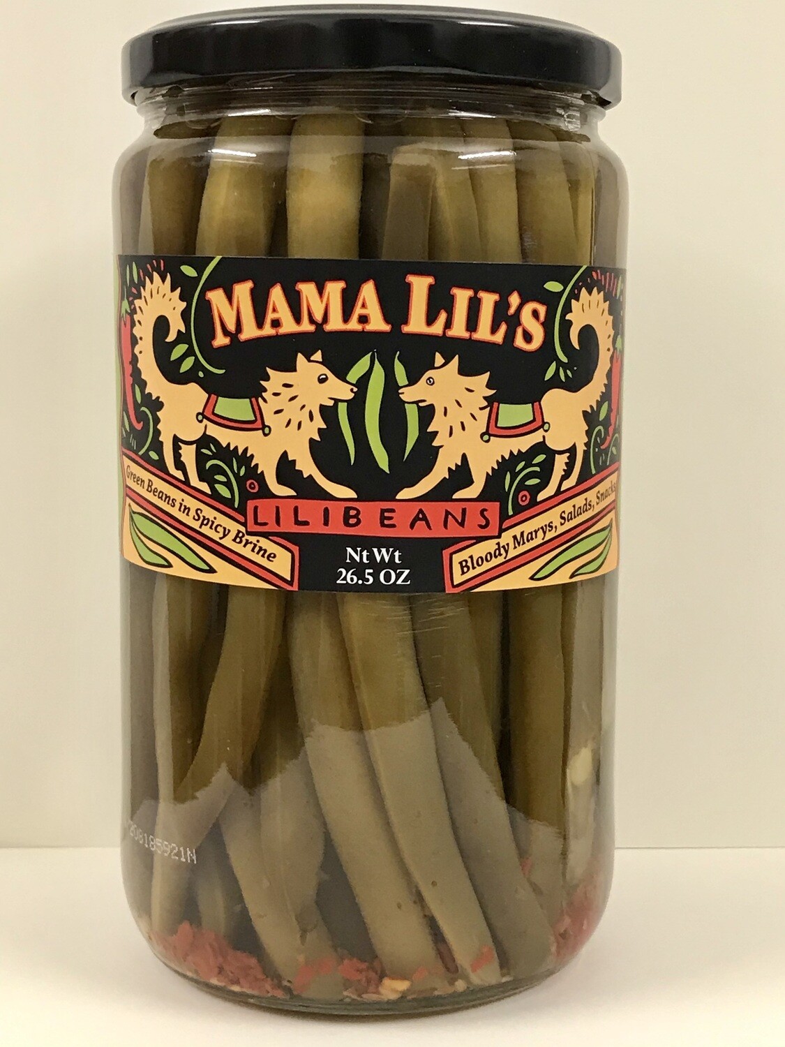 MAMA LIL'S PICKLED GREEN BEANS 26.5 oz