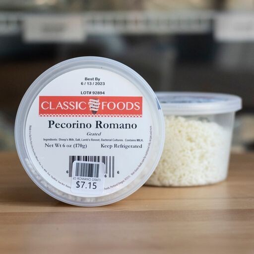 PECORINO ROMANO GRATED  6 oz