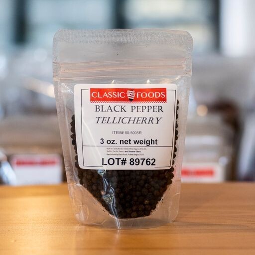 PEPPERCORNS-TELLICHERRY  3 oz