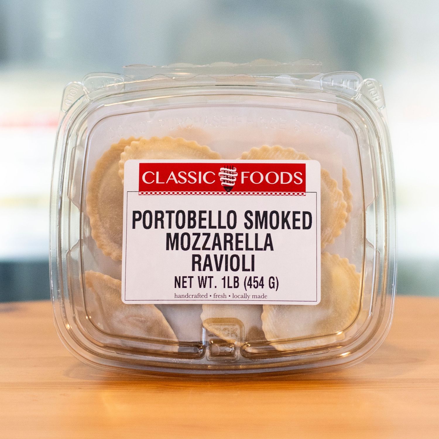 PORTOBELLO SMOKED MOZZARELLA RAVIOLI  1 LB