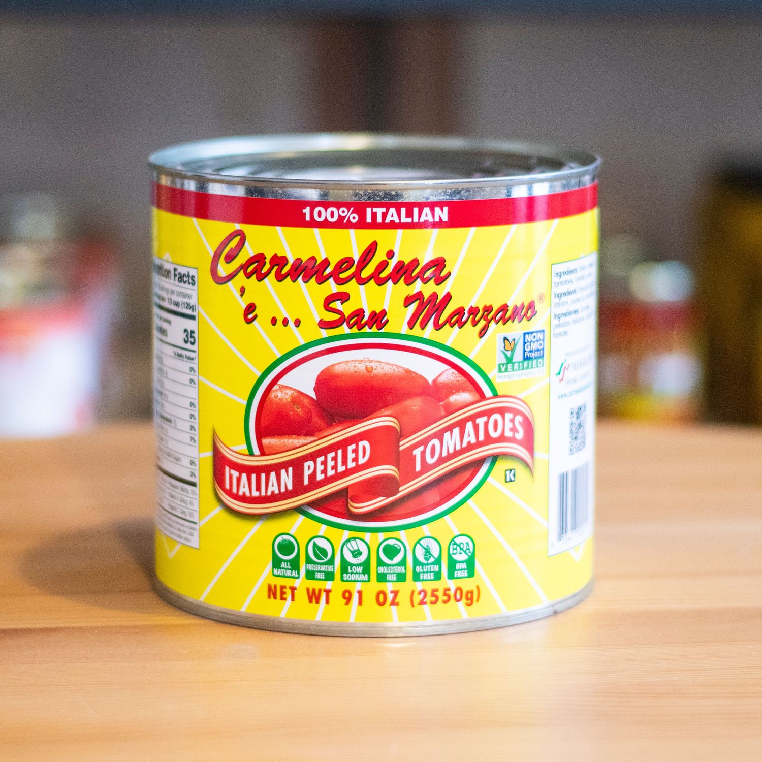 CARMELINIA  WHOLE PEELED TOMATOES #10
