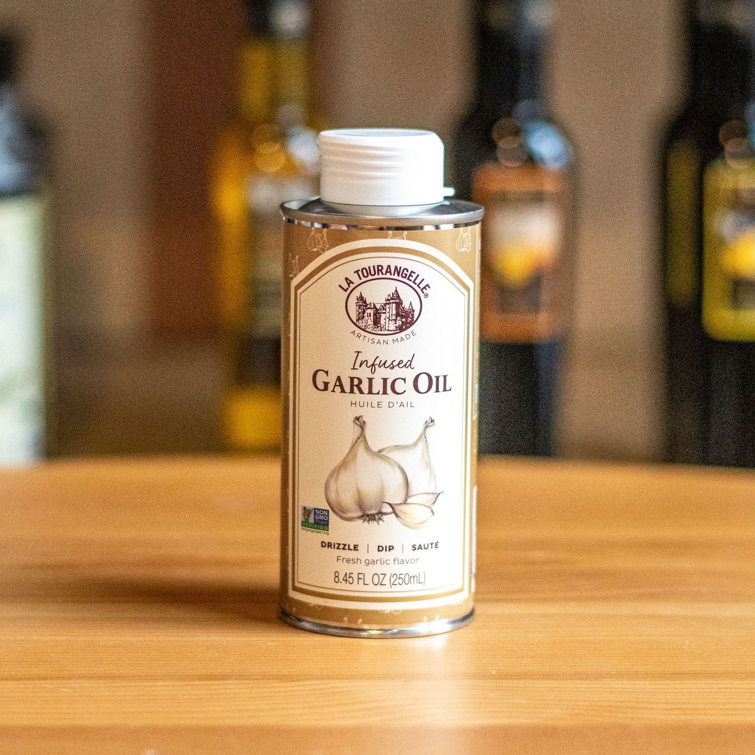 GARLIC  INFUSED SUNFLOWER OIL 8.45 oz