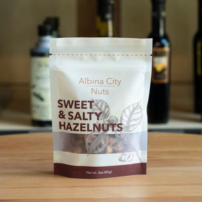 SWEET &amp; SALTY HAZELNUTS - ALBINA CITY NUTS
