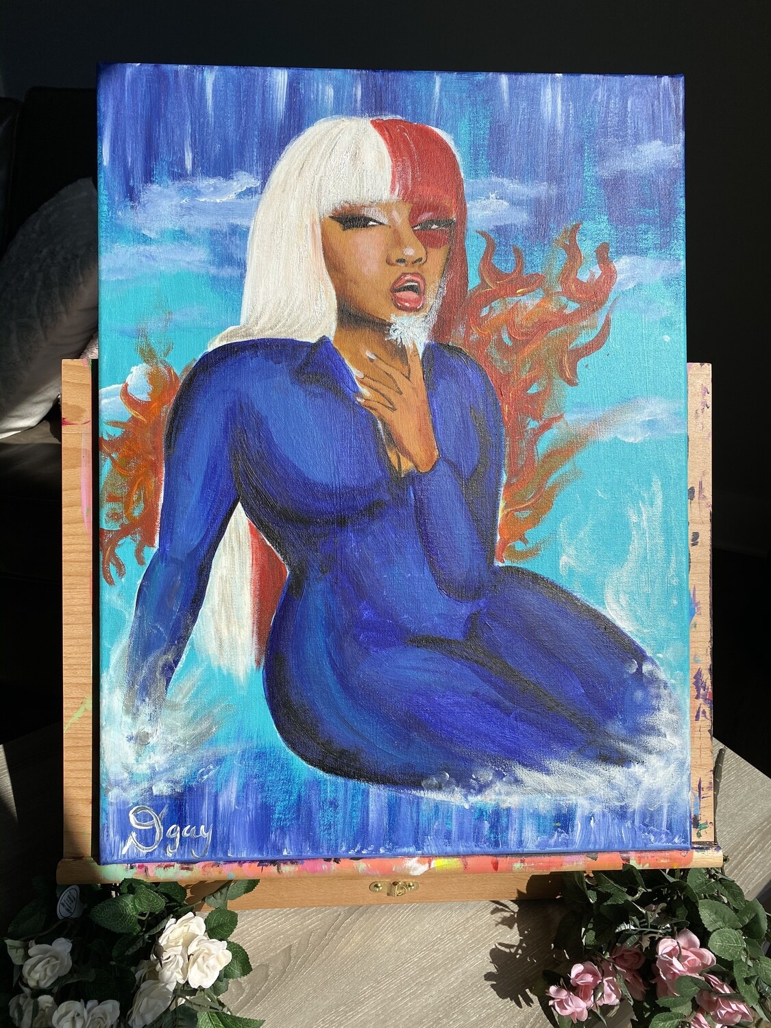 TODOROKI SNOW 18x24in. Acrylic canvas