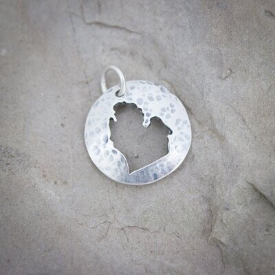 Lower Peninsula Sterling Cut-out Necklace