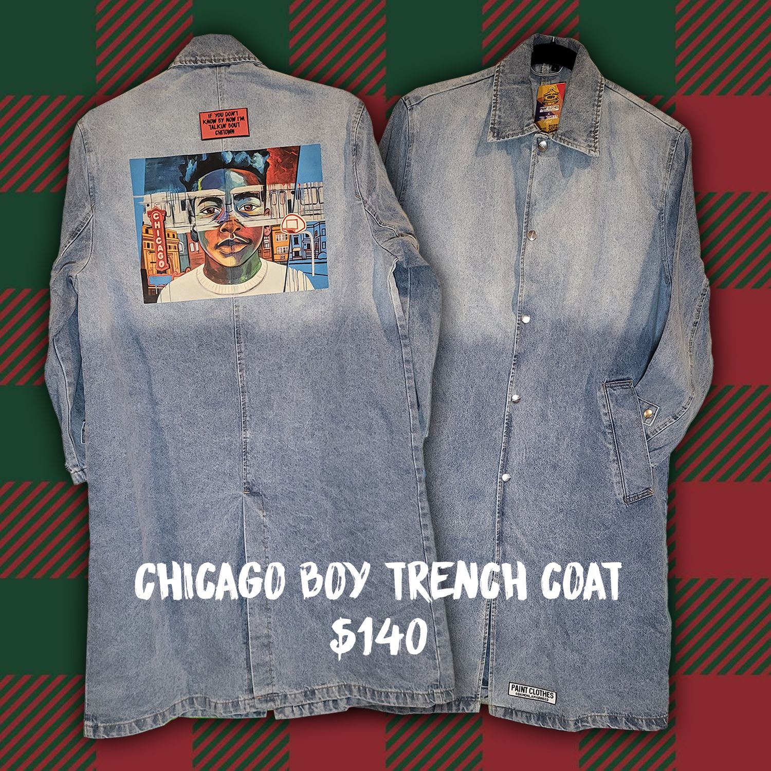 Chicago Boy Denim Trench