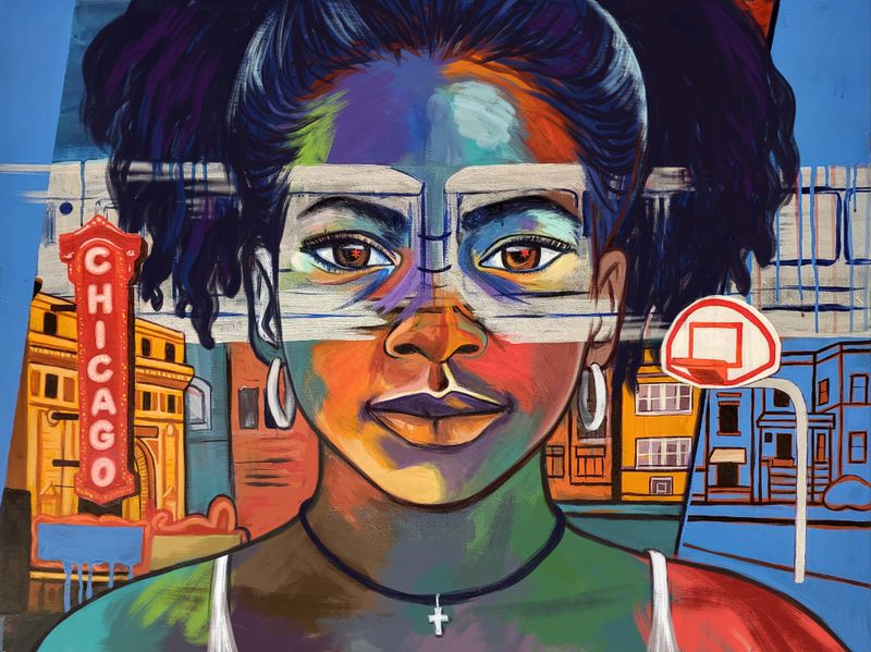 Chicago Girl Art Print