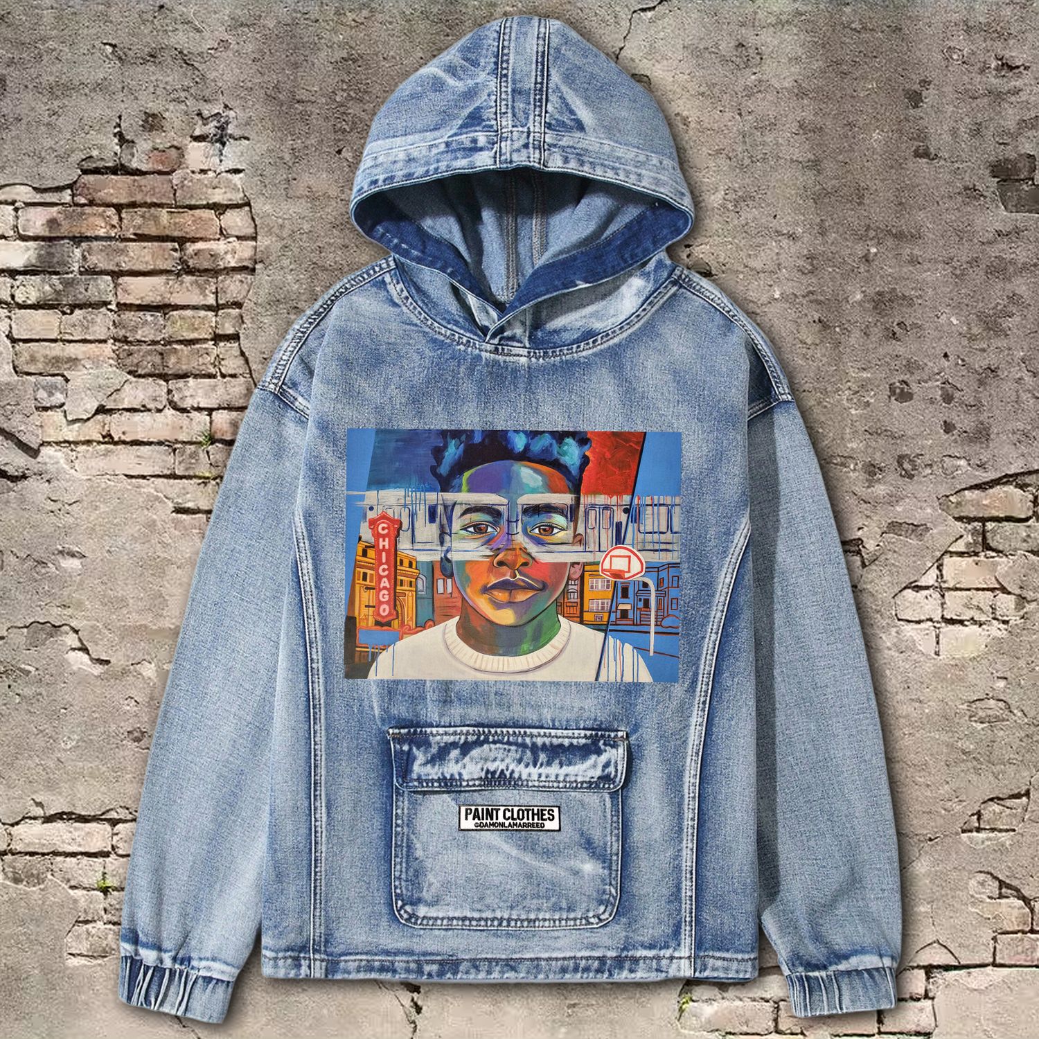 Chicago Boy Denim Hoodie