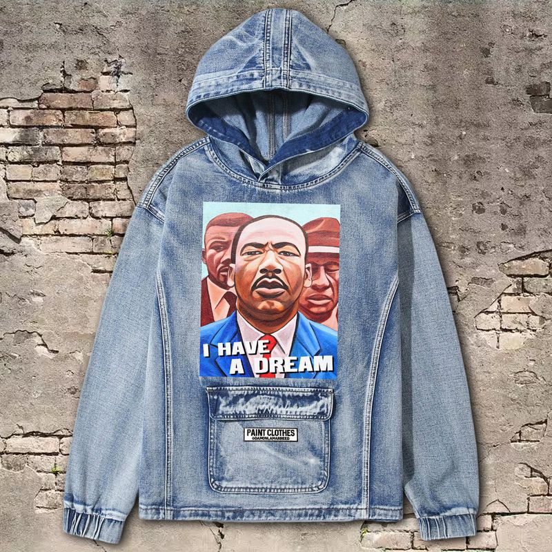 I Have A Dream Denim Hoodie