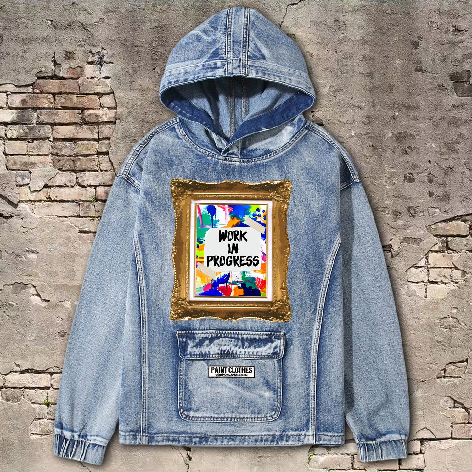 Work In Progress Denim Hoodie