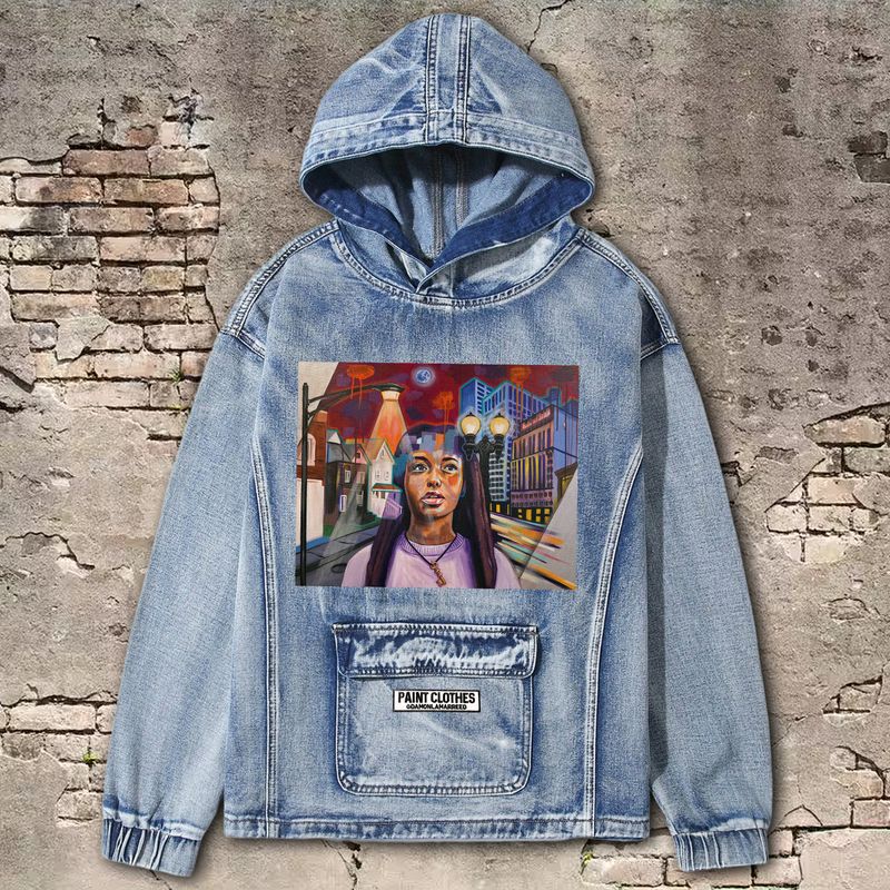 All of the Lights Denim Hoodie