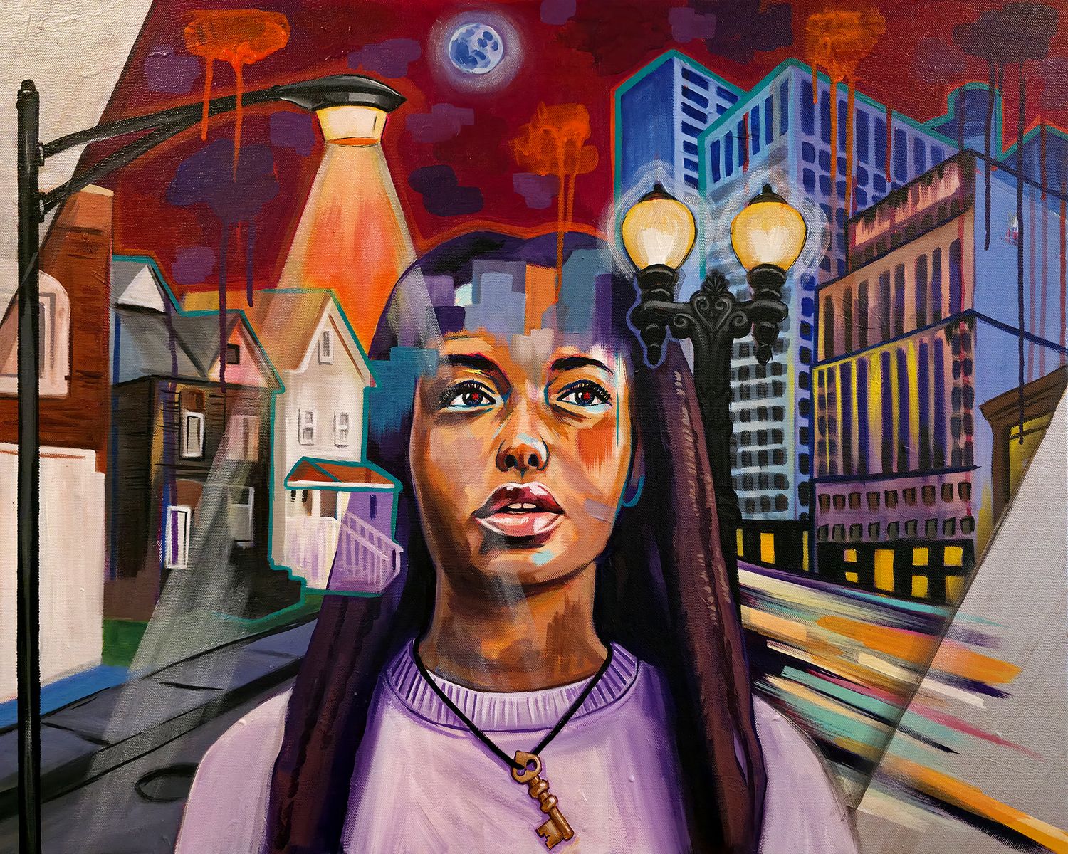 All of the Lights (Original Painting)