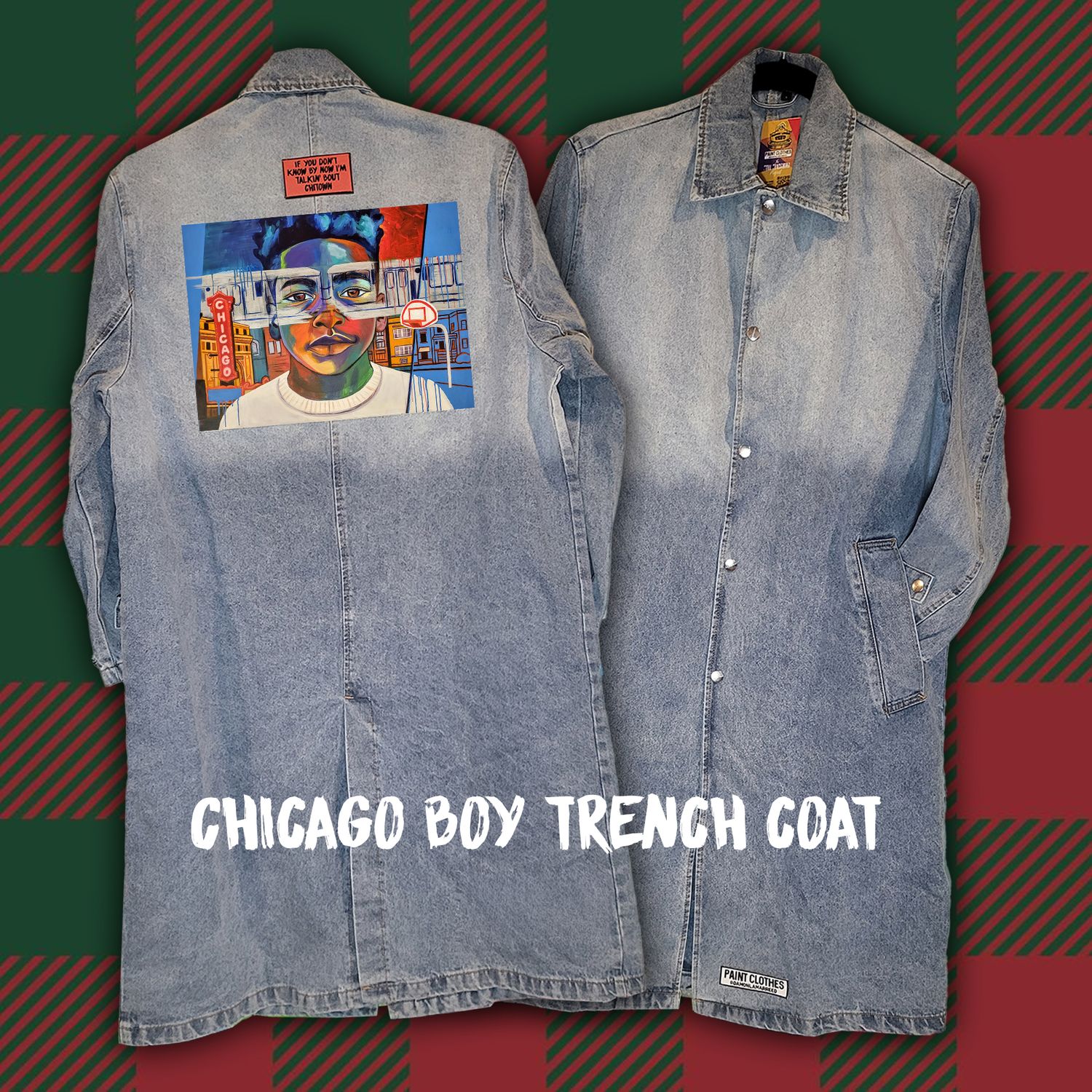 Chicago Boy Denim Trench