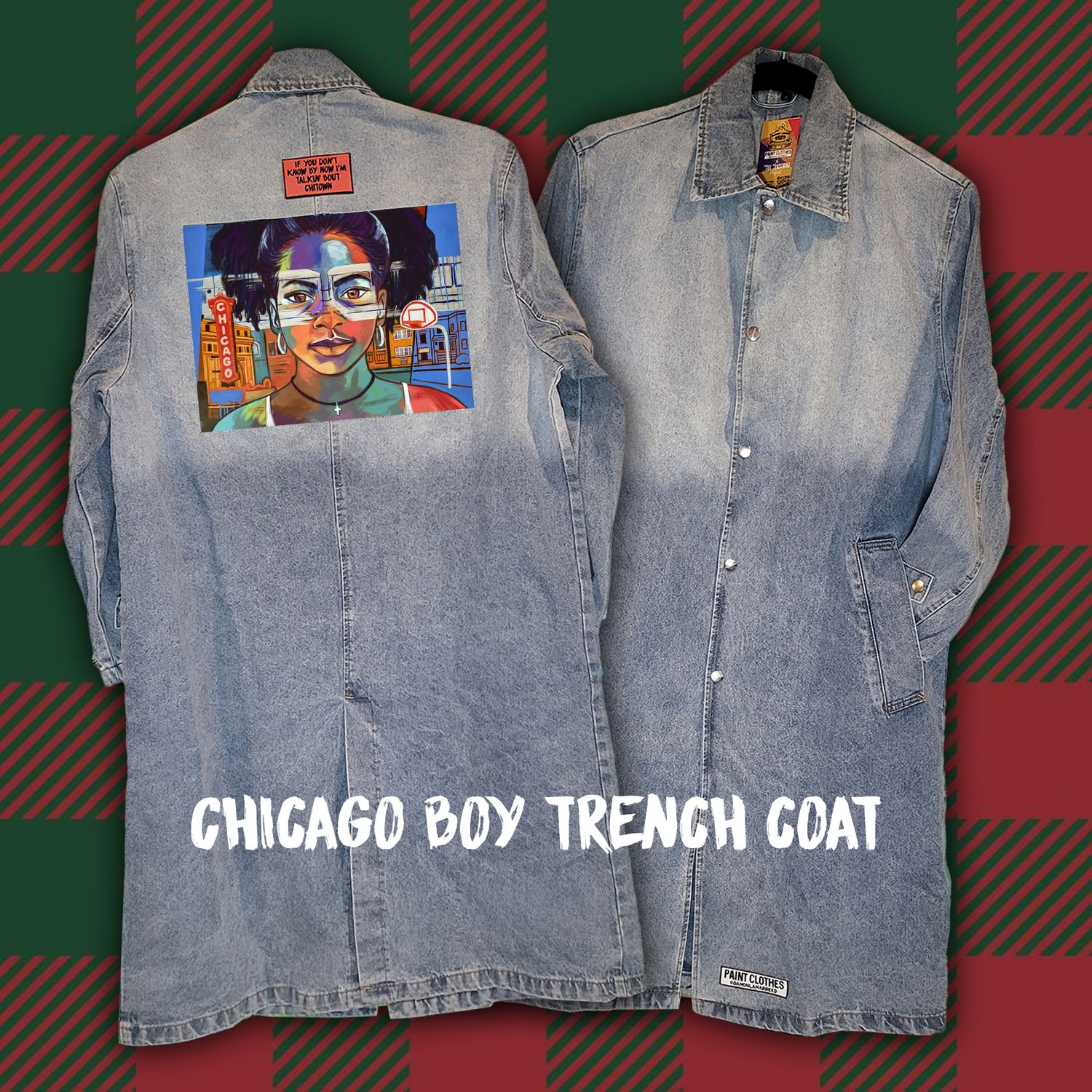 Chicago Girl Denim Trench