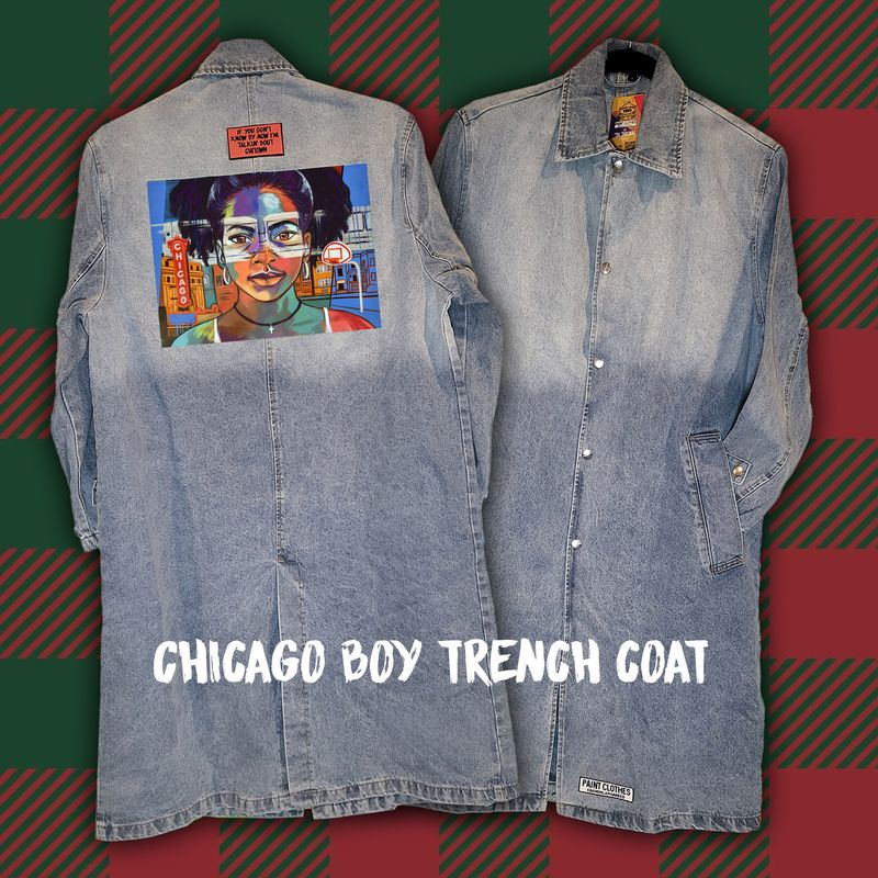 Chicago Girl Denim Trench