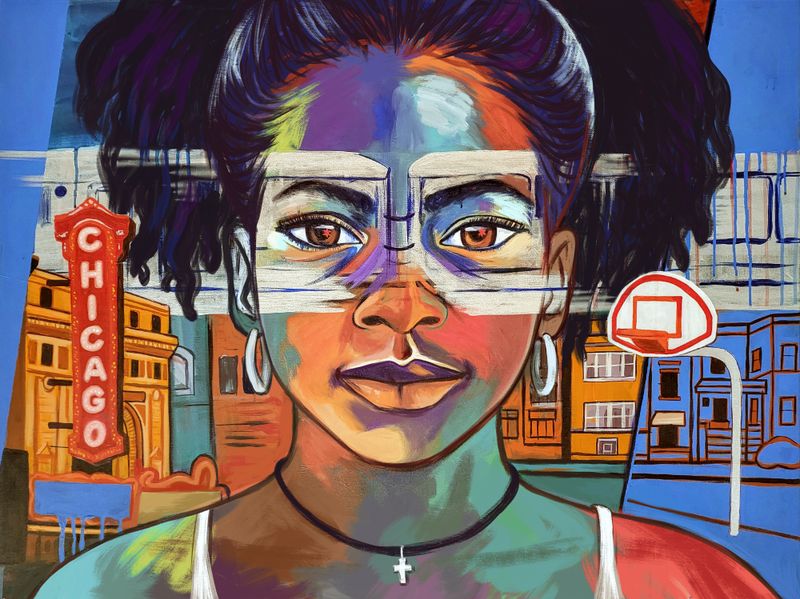 Chicago Girl Art Print