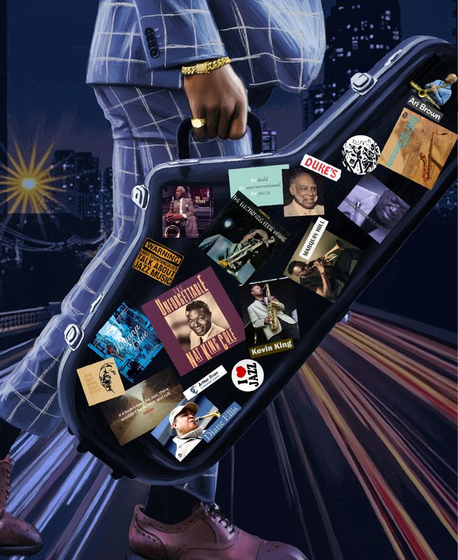 Jazz on the 9 Art Print