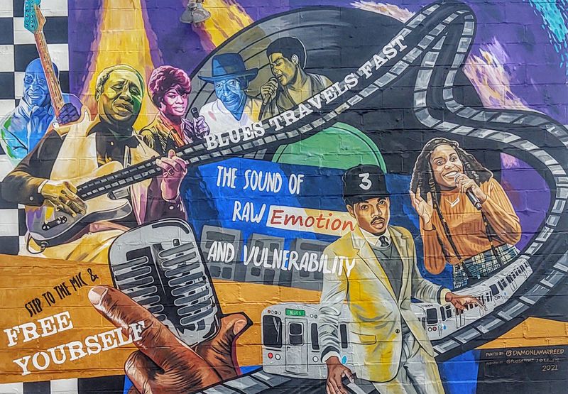 Blues Travels Fast Art Print