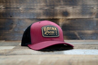 Project Drink Local Hat - Cardinal/Black