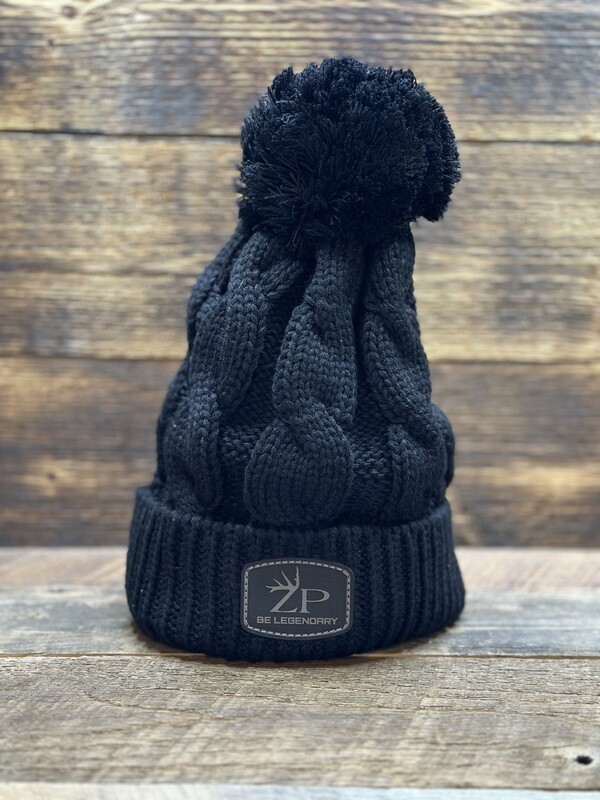 ZP Women&#39;s Chunky Knit Pom Beanie