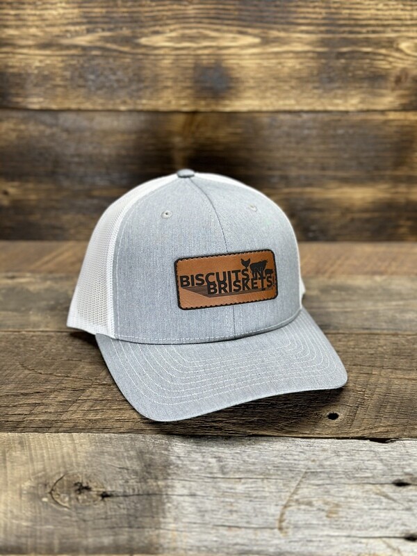 B N B Heather Grey/White + Traditional Logo