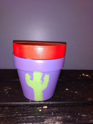 Painted Clay Pots