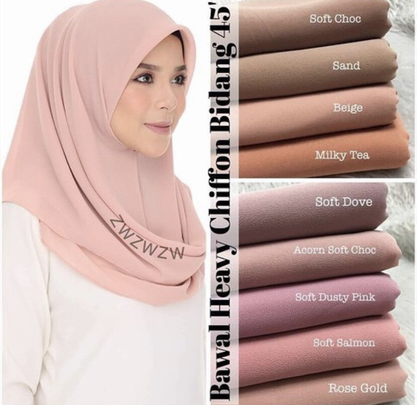 Heavy georgette hijab