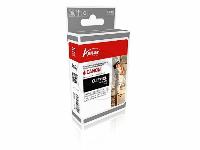 Astar Tinte für Canon CLI-571XL TS5050 PH Black Astar Tinte für Canon CLI-571XL TS5050 PH Black