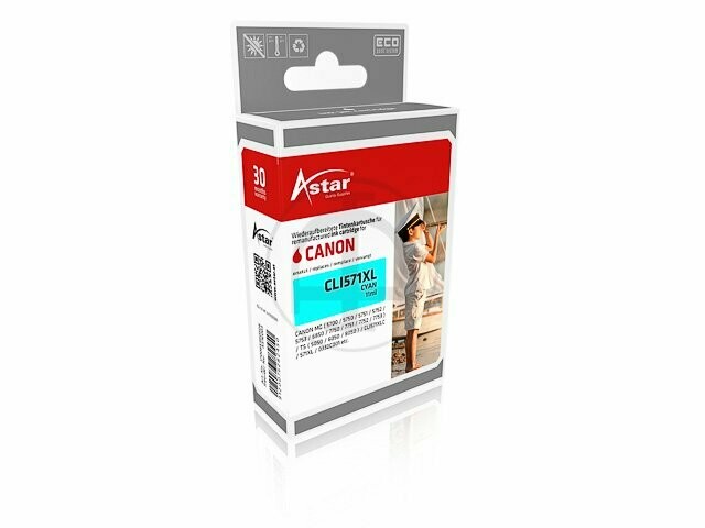 Astar Tinte für Canon CLI-571XL TS5050 Cyan Astar Tinte für Canon CLI-571XL TS5050 Cyan